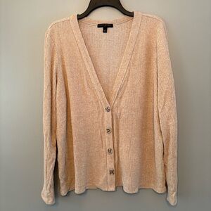 Banana Republic Tan Button-Up Cardigan